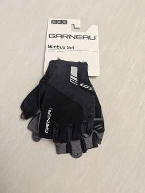 Nimbus Gel Women's Black Cycling Gloves - Fingerless Size Large